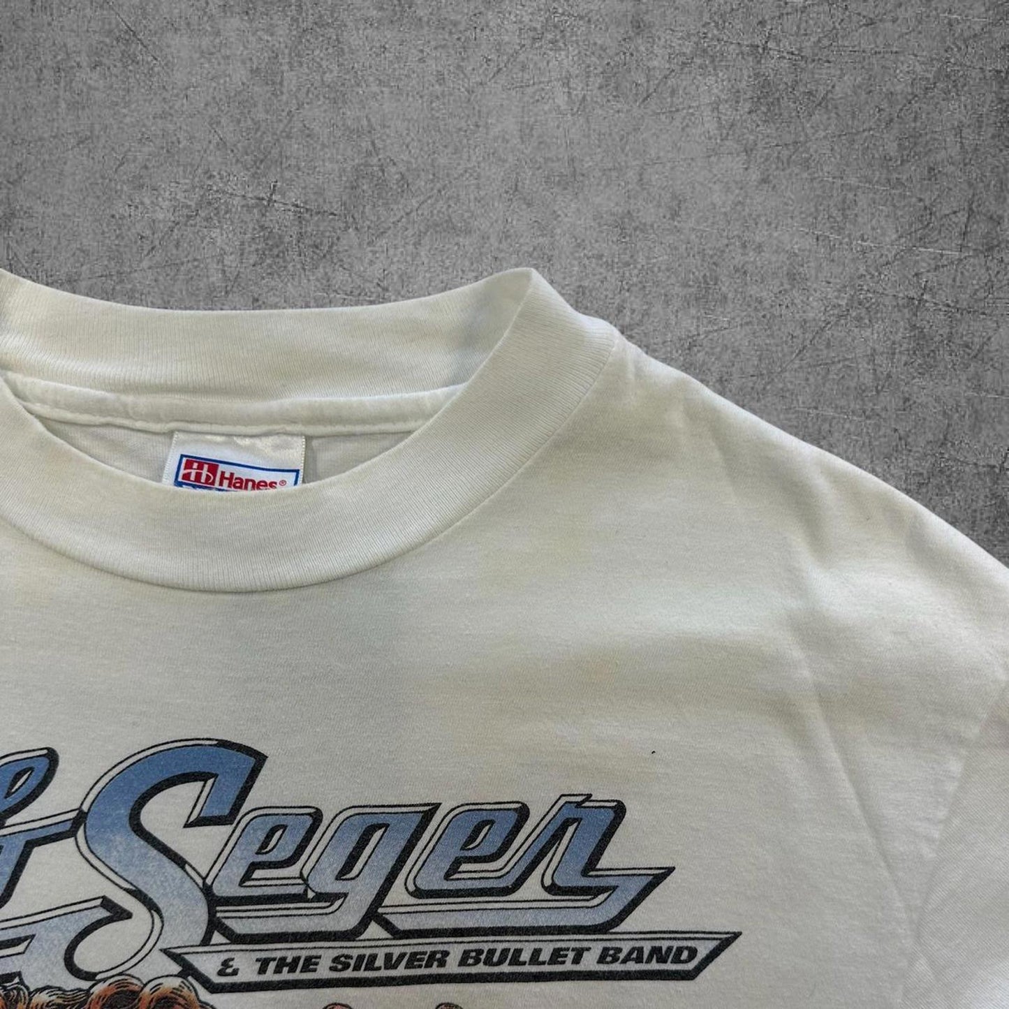 1996 White Bob Seger & The Silver Bullet Band Tour Tee - L