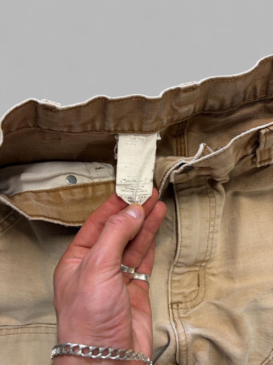 Vintage Faded Tan Hi- Vis Carhartt Double Knees - 32
