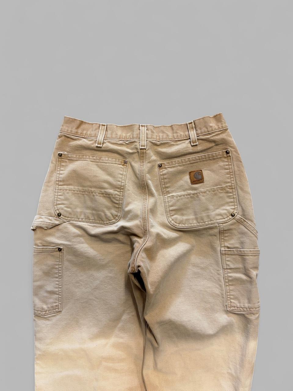 Vintage Faded Tan Hi- Vis Carhartt Double Knees - 32