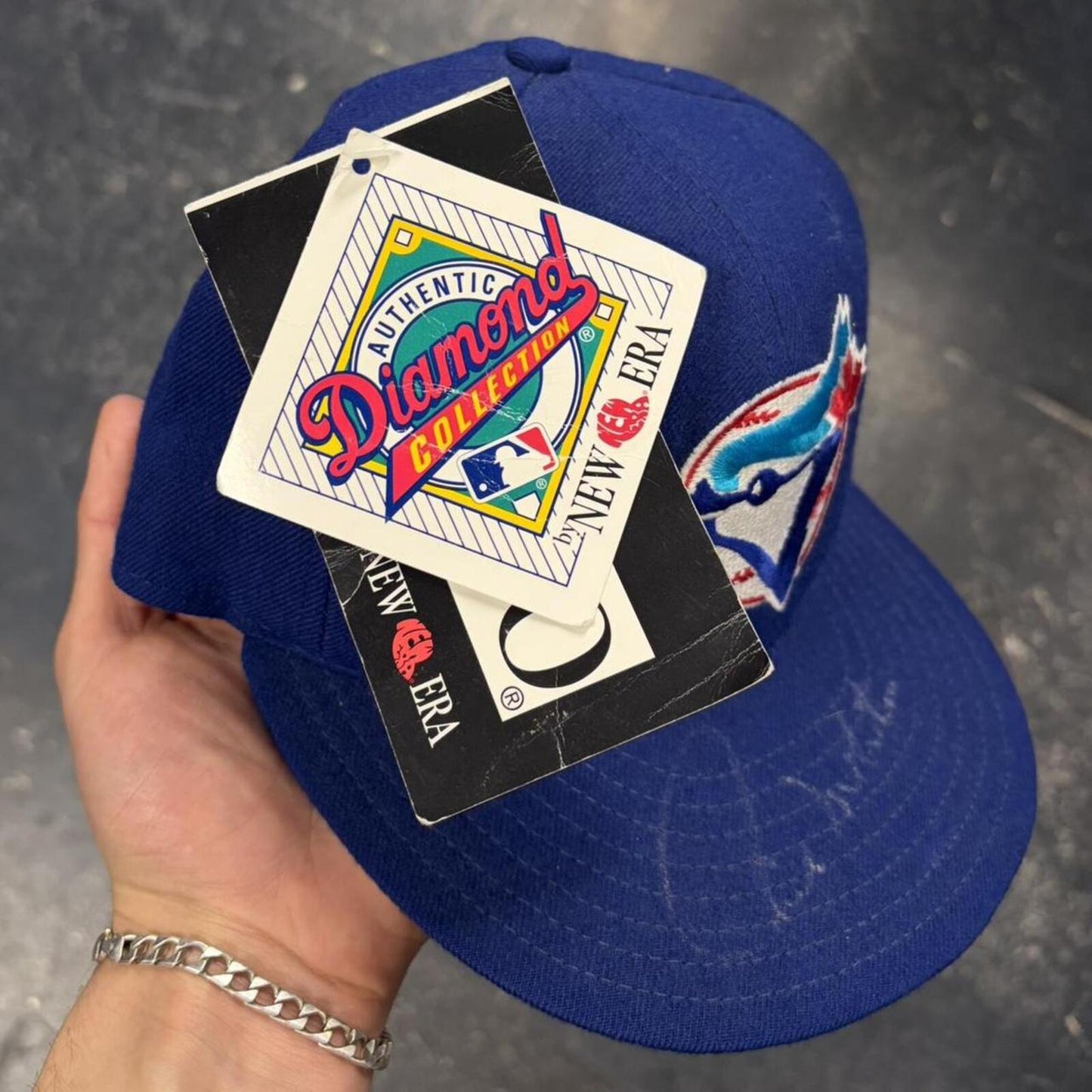 90s Deadstock Toronto Blue Jays Wool Autographed Fitted - 7