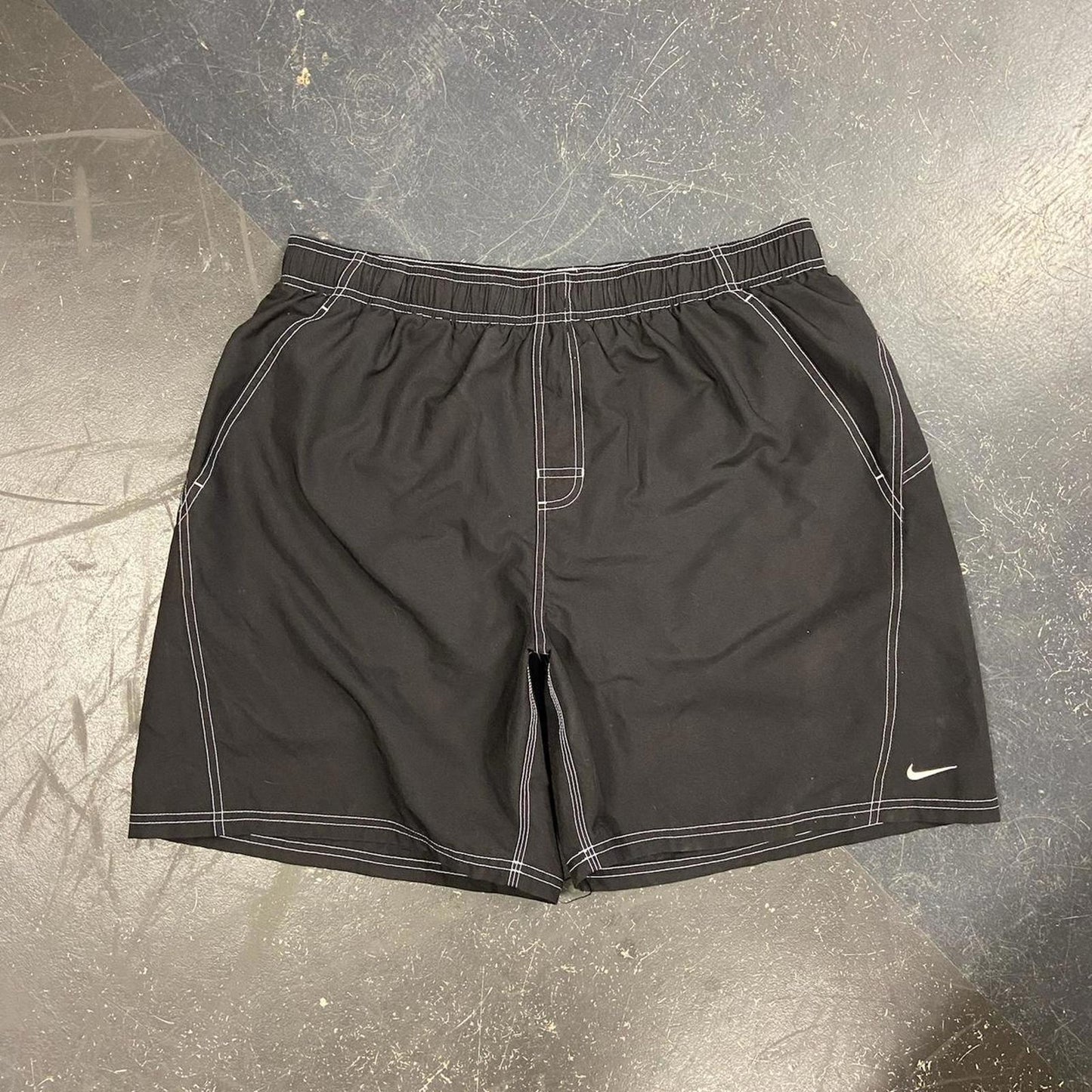 Vintage Black Nike Board Shorts - XXL