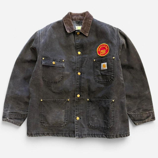 Vintage 2001 Carhartt Blanket Lined Chore Jacket - L