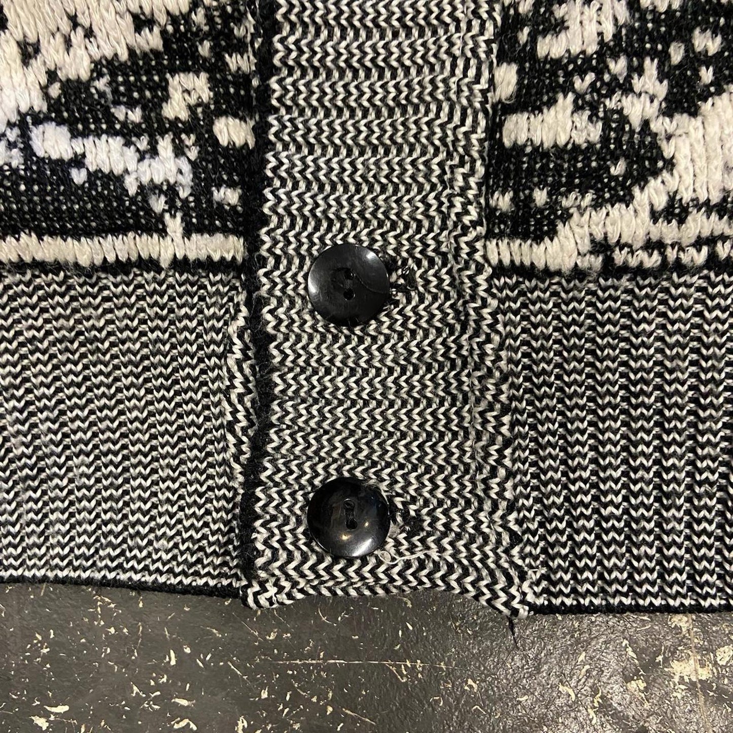Vintage Sears Patterned Cardigan - L