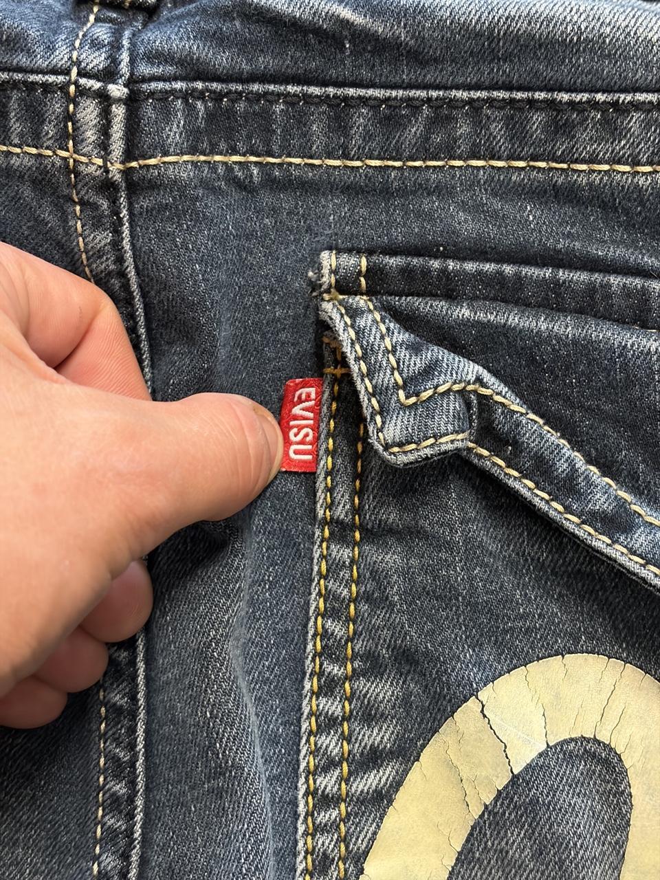 Vintage Evisu Genes Faded Selvedge Denim - 37