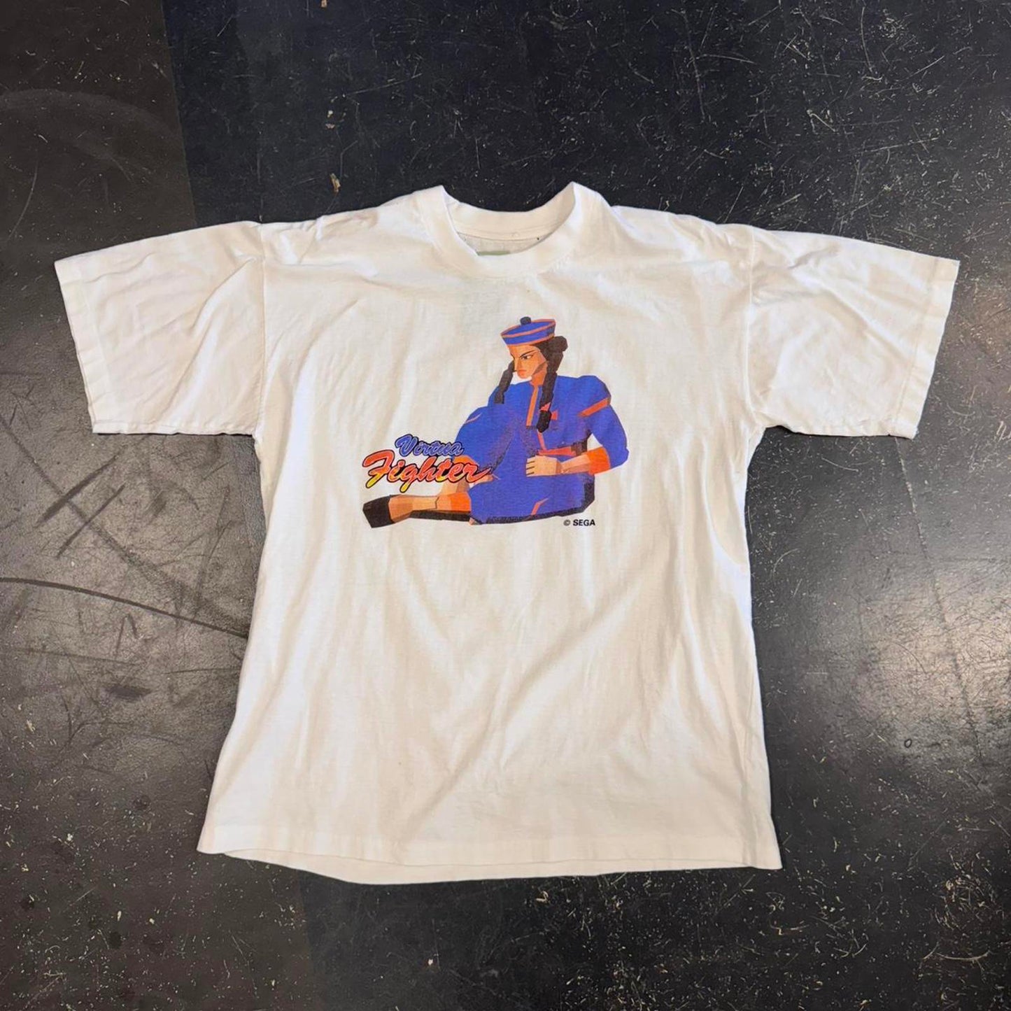Vintage 90s Sega Virtua Fighter Blue Pai Chan Tee - M