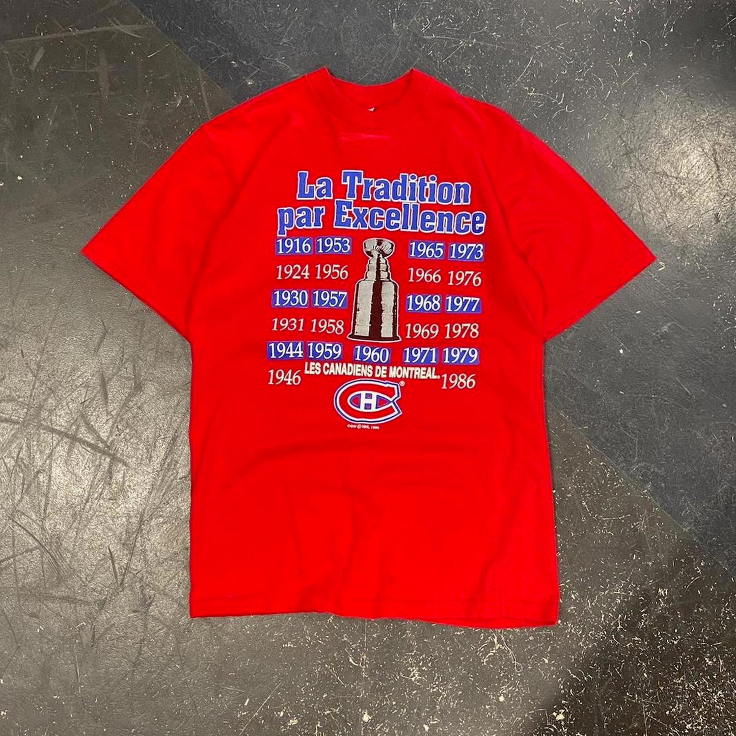 1990 Montreal Canadians NHL Championship Tee - S