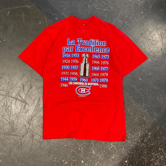1990 Montreal Canadians NHL Championship Tee - S