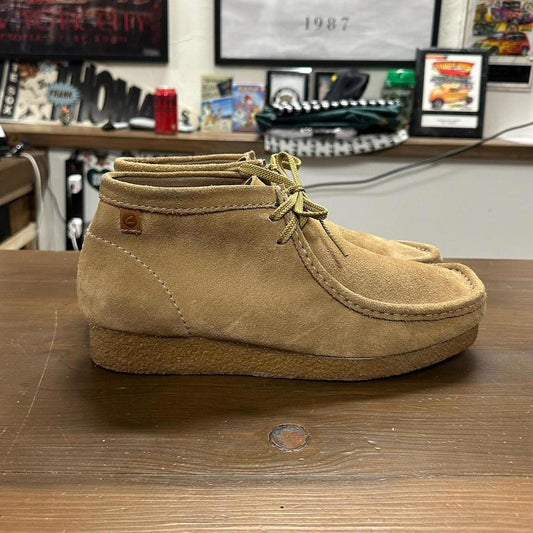 Tan Suede Clark Wallabees Shoes - 10.5M