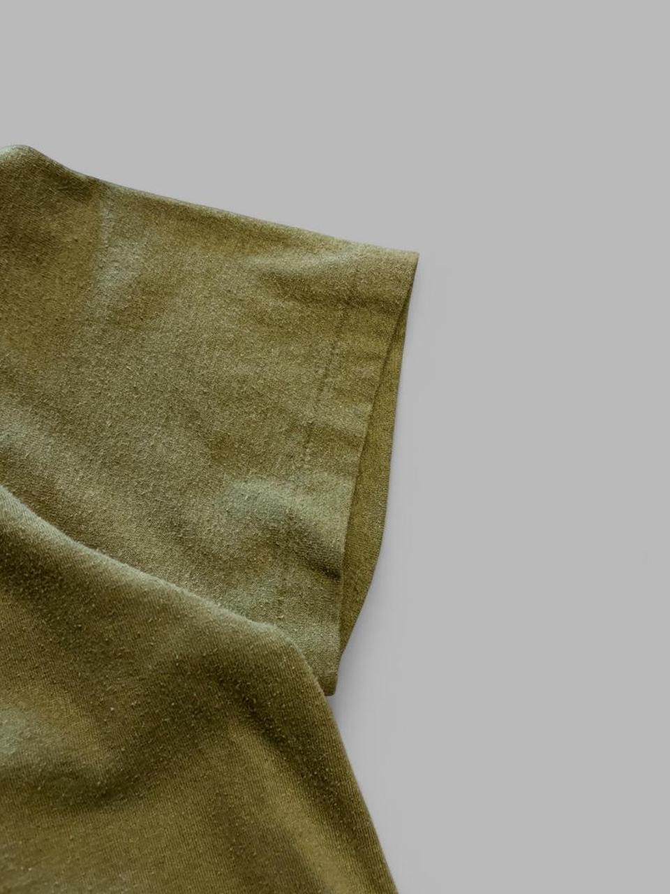 Vintage 80s Olive Green Blank Tee - M