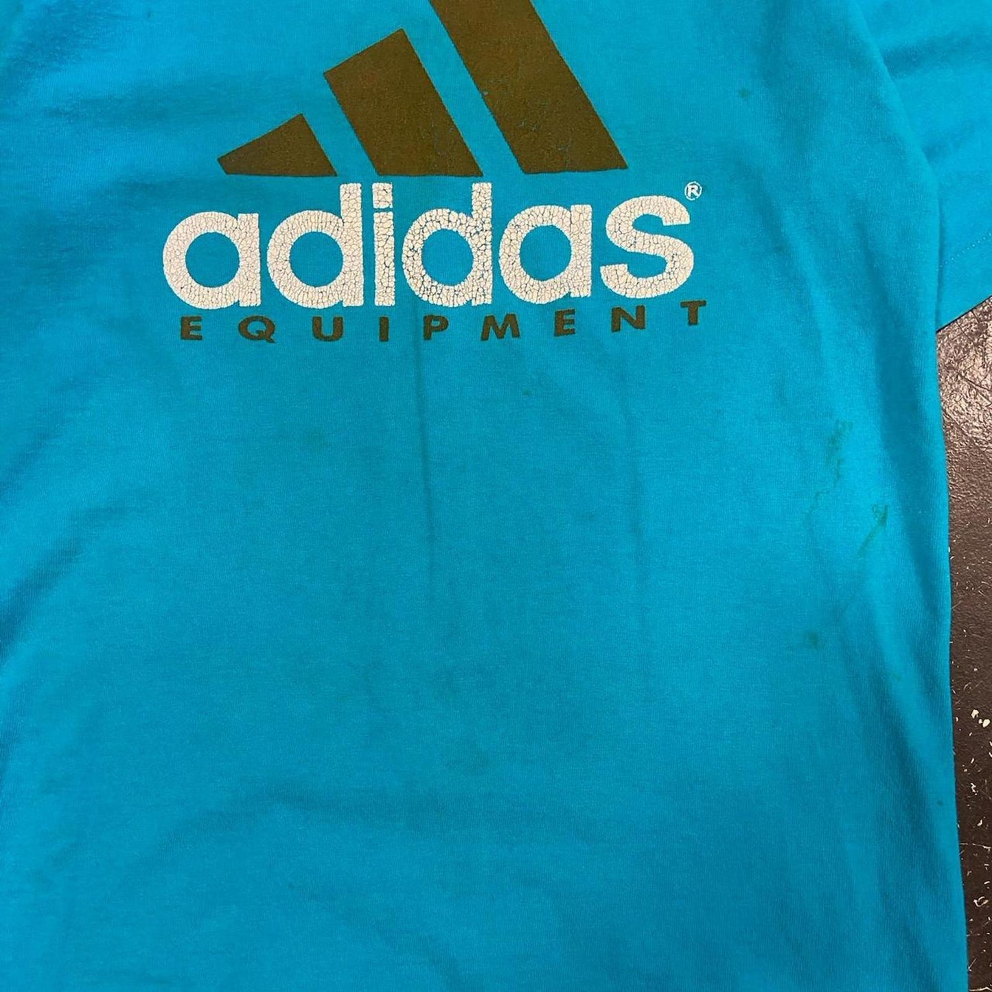 Vintage 90s Blue Adidas Tee - M