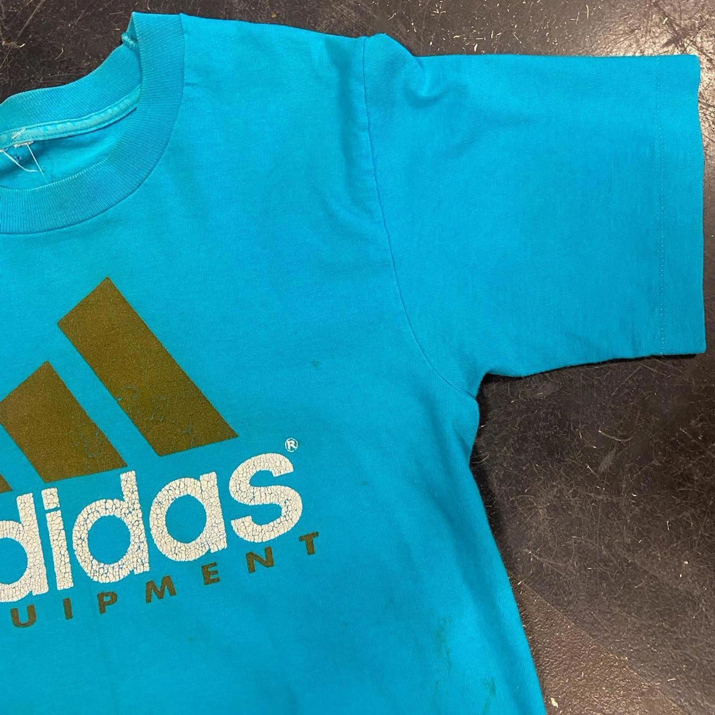 Vintage 90s Blue Adidas Tee - M