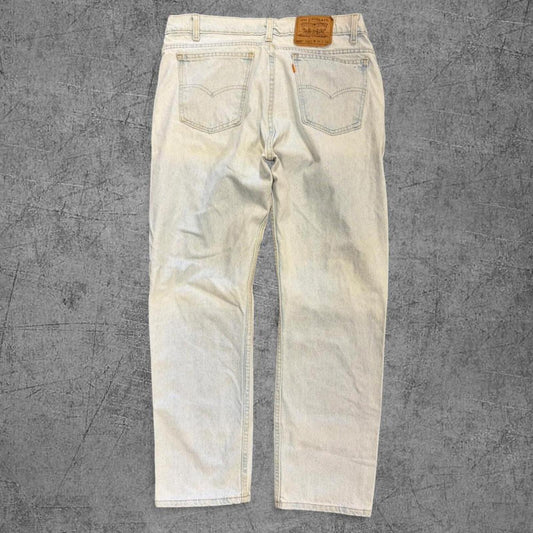 Vintage 1994 Faded Light Blue Levi 505 Orange Tab Jeans - 36