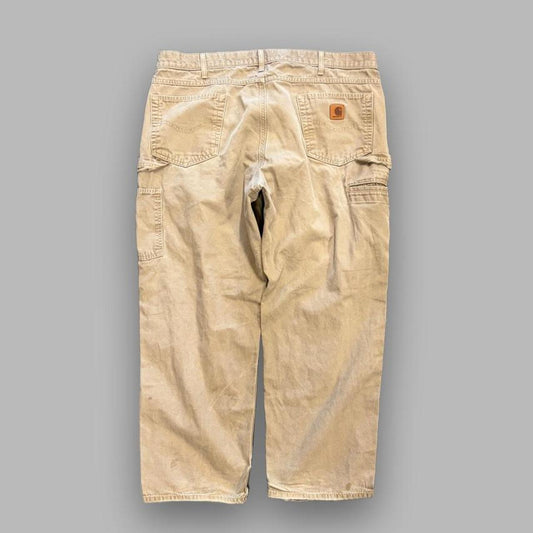 Khaki Loose Fit Carhartt Carpenter Pants - 40