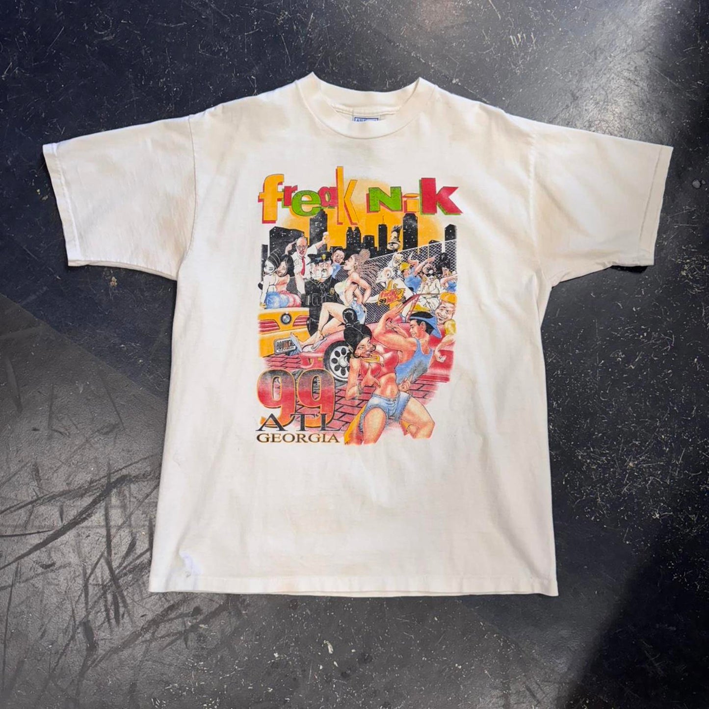 Vintage 1999 Freak Nik Atlanta Tee - XL