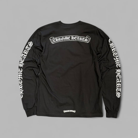 Chrome Hearts Scroll Logo Pocket Long Sleeve - L