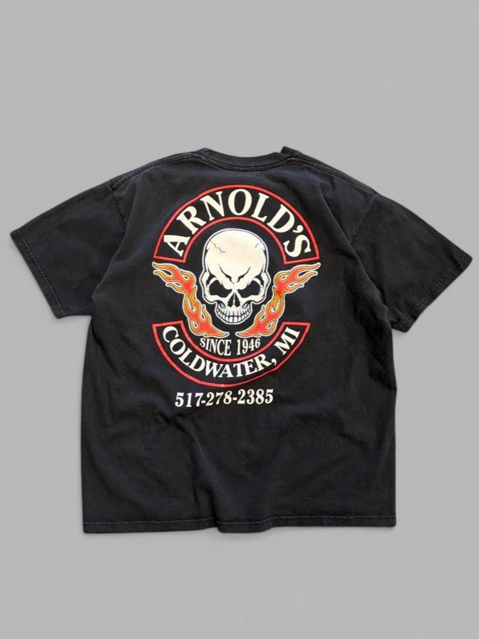 Vintage Arnold’s Skull Bike Shop Tee - L