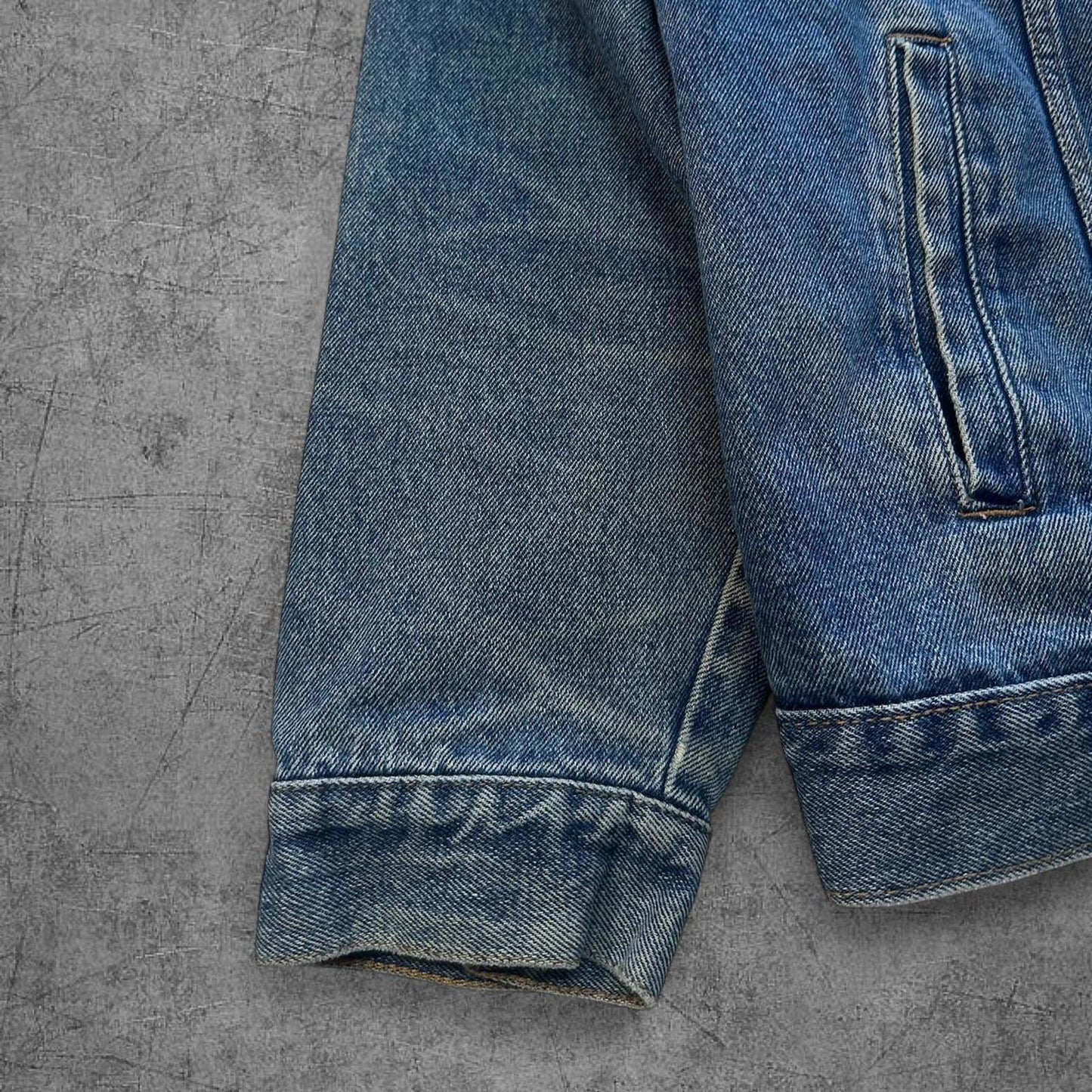 Vintage Lee Faded Denim Jacket - XL