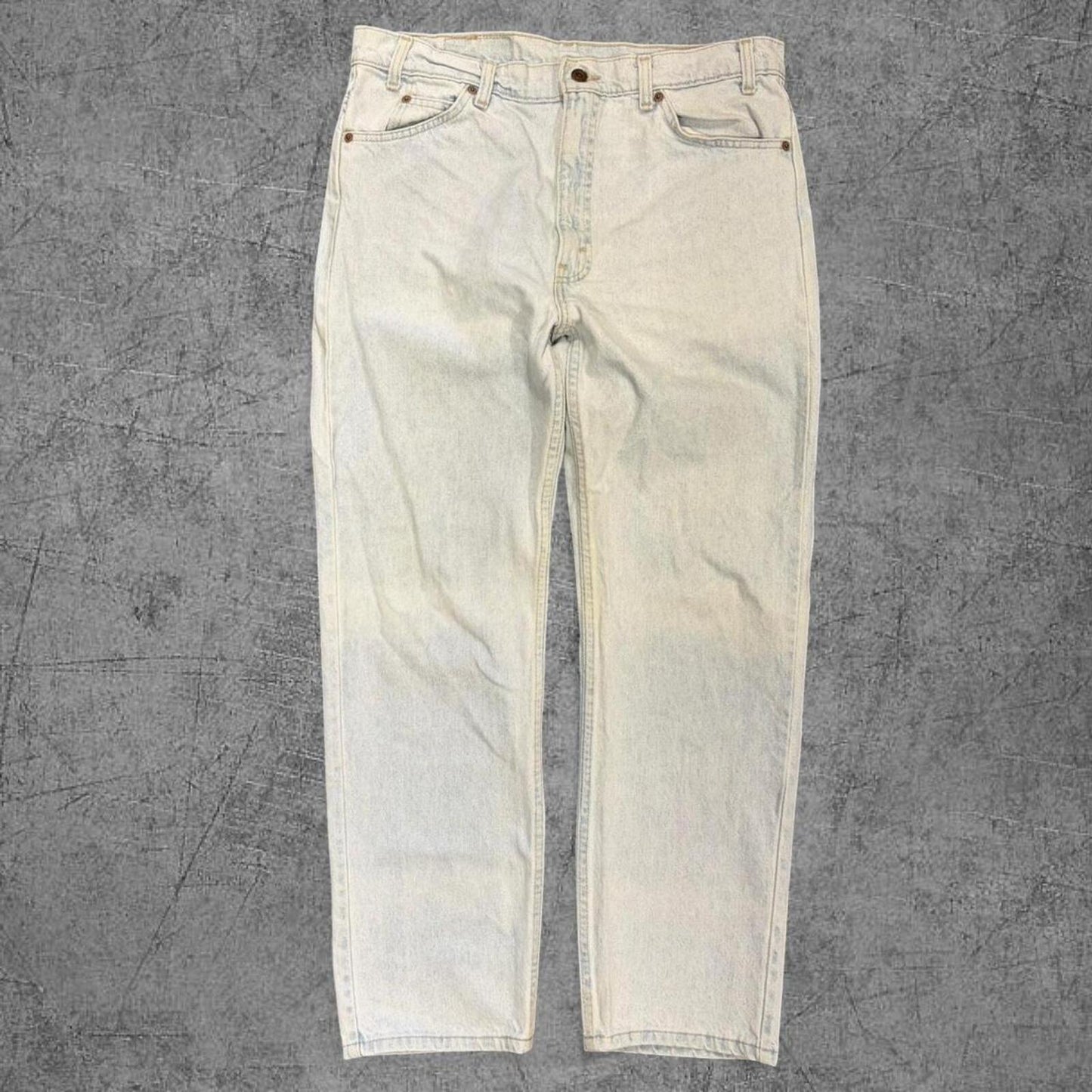 Vintage 1994 Faded Light Blue Levi 505 Orange Tab Jeans - 36