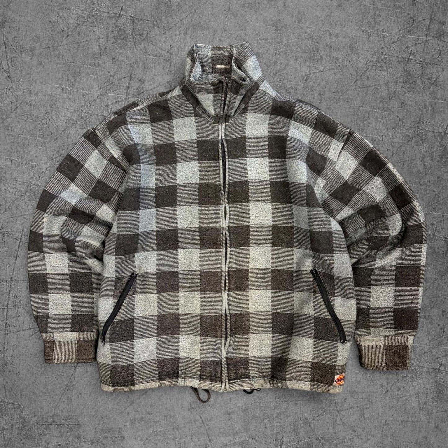 90s Dickies Zip Up Flannel - L