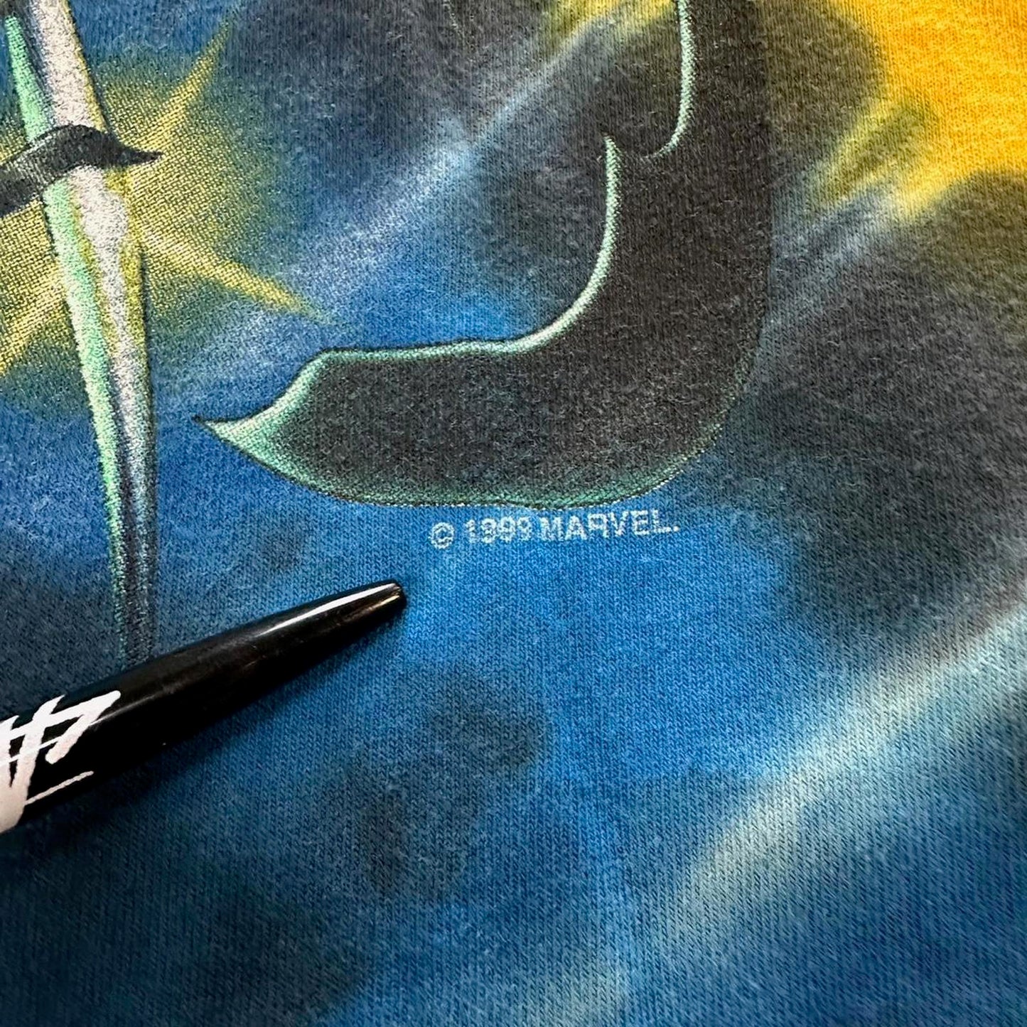 1999 Marvel Wolverine Universal Studios Tie Dye Tee - XL