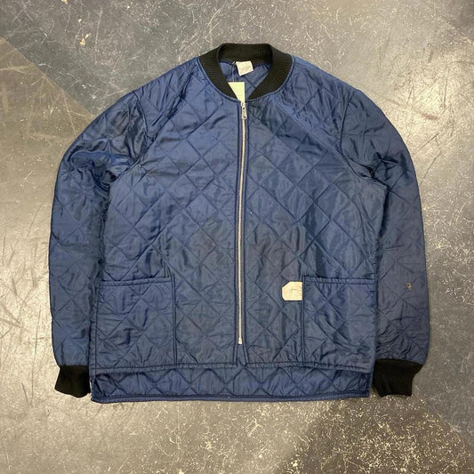 Vintage Navy Blue Military Flight Jacket - L