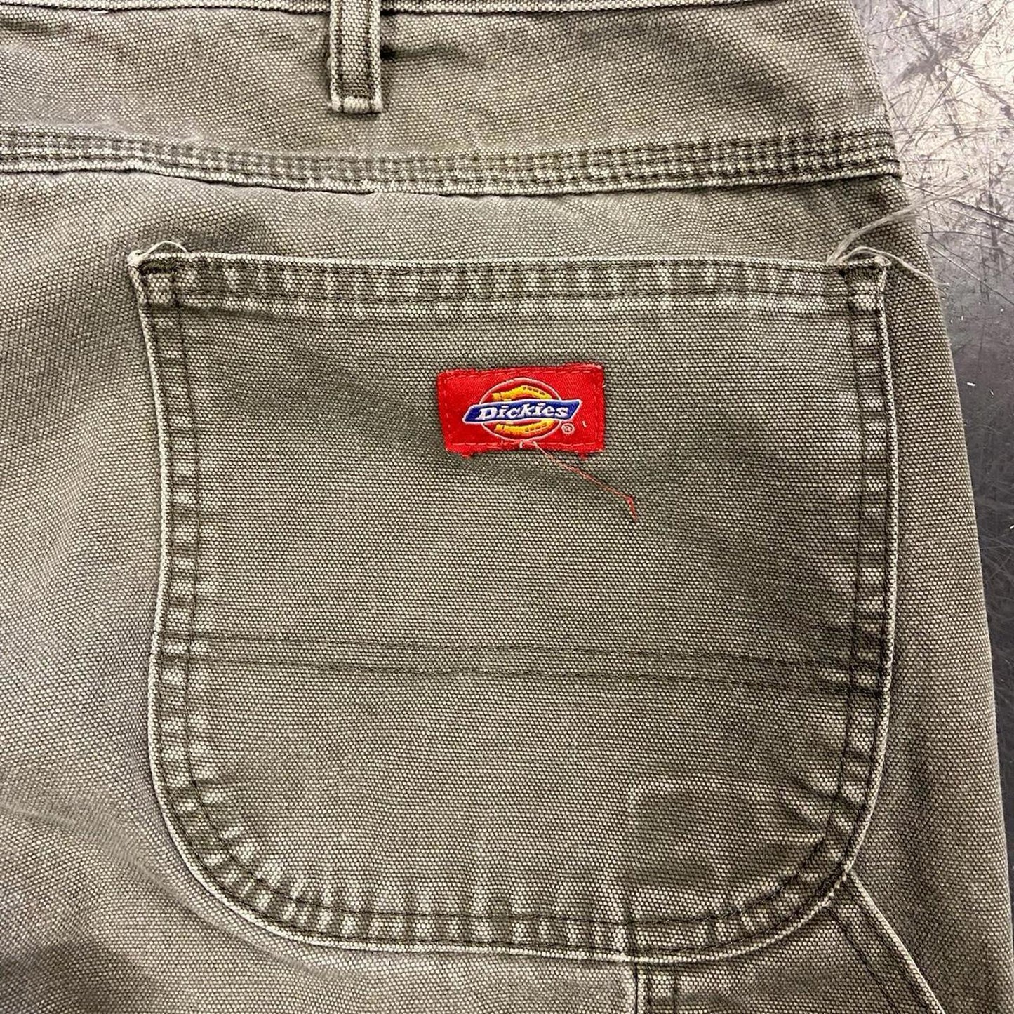 Vintage Faded Olive Dickies Work Pants - 38