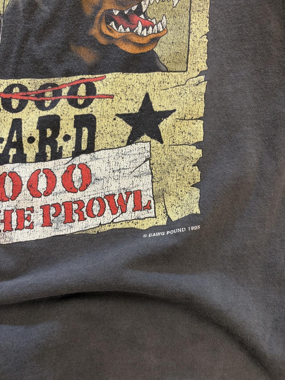 Vintage 1995 Dog Pound Faded Rottweiler Tee - XL