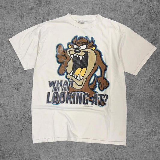 1997 Taz Devil Looney Tunes ‘What Are You Looking At?’ tee - L