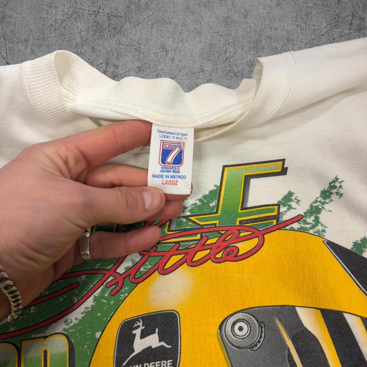 1998 Chad Little Nascar John Deer Tee - L