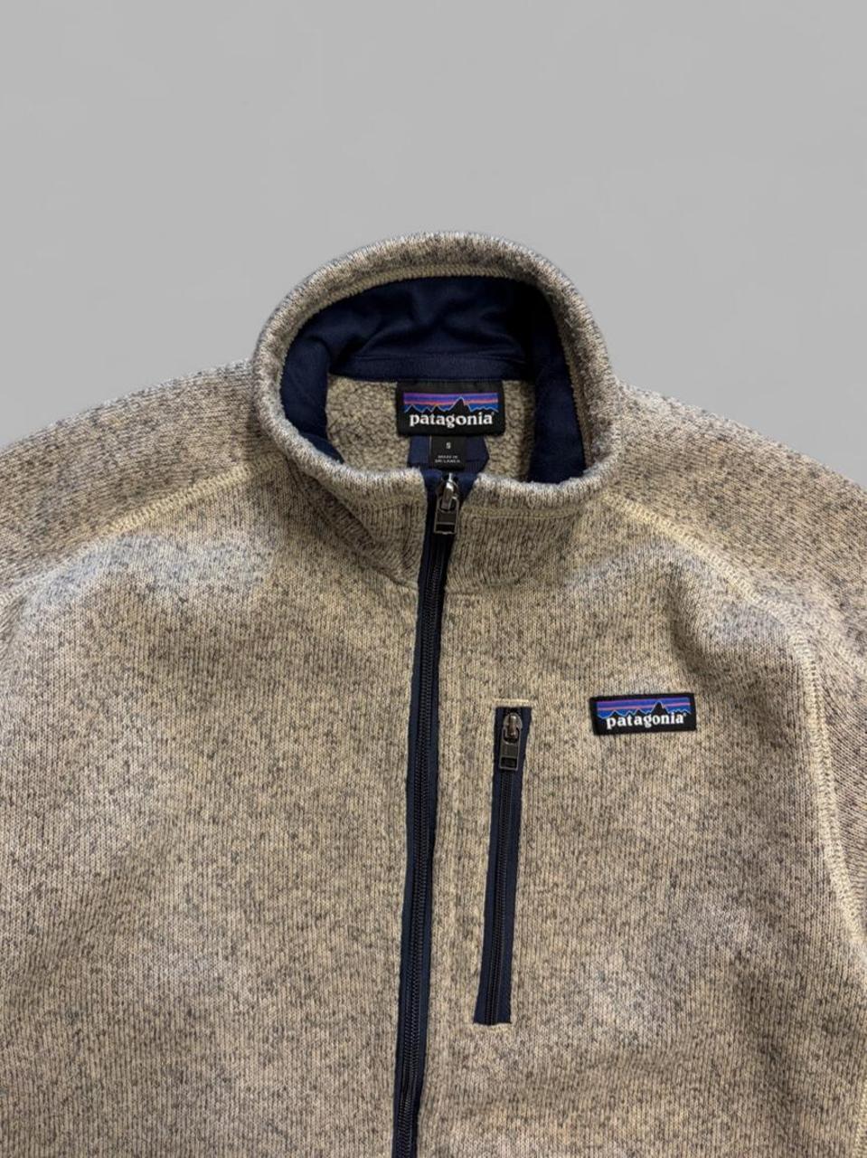 Patagonia Sand Coloured Zip Up Fleece - S