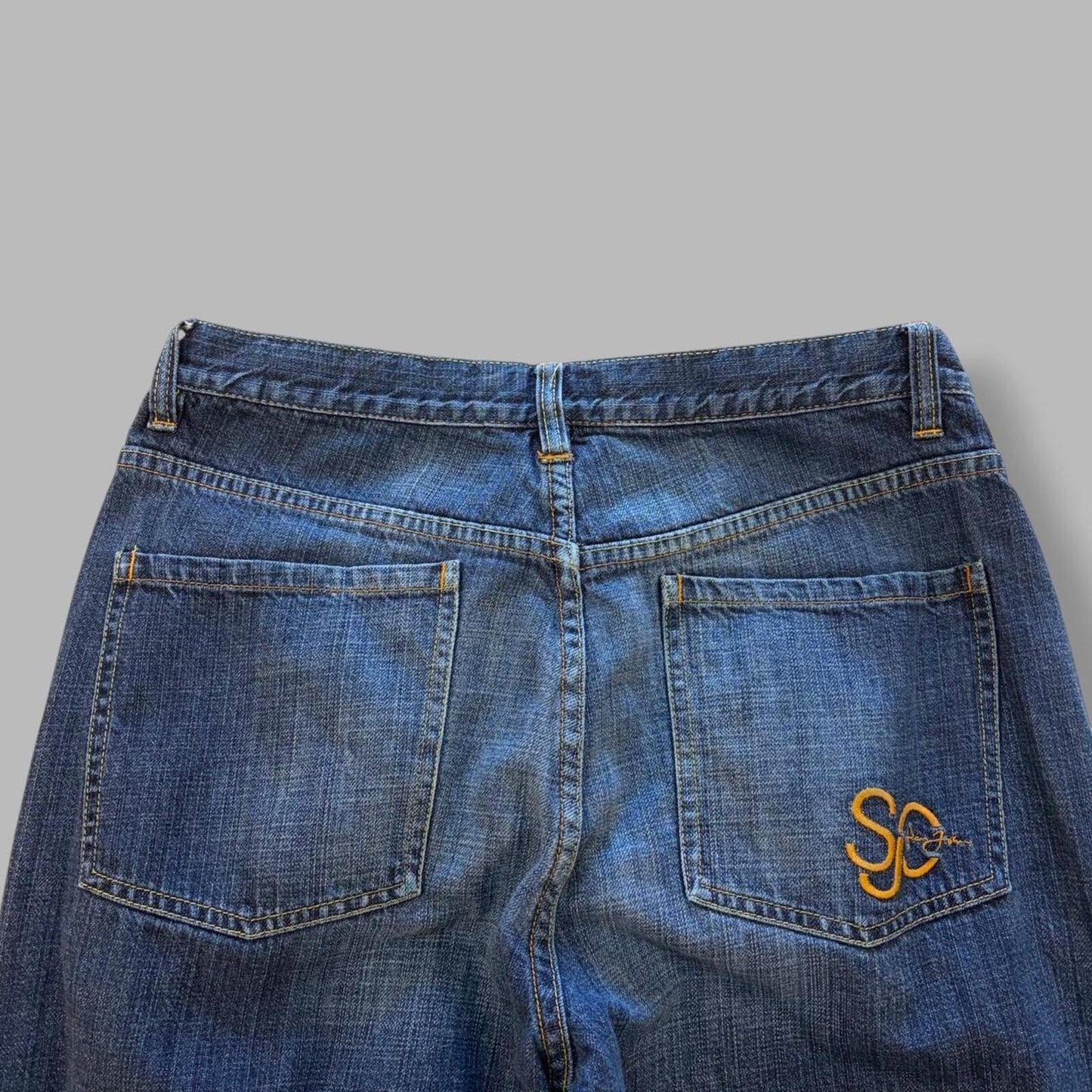 Y2K Sean John Dark Wash Baggy Jeans - 32