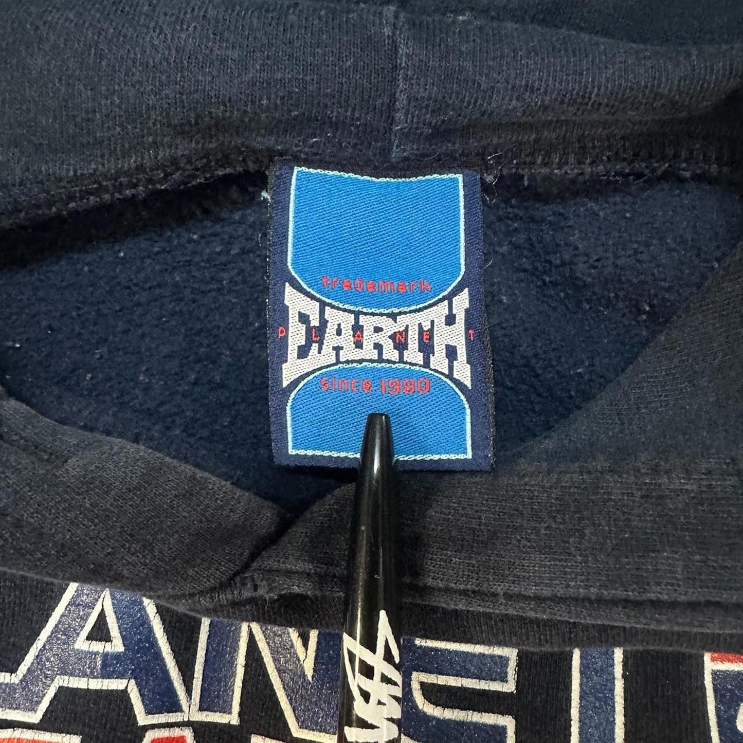 Vintage 90s Planet Earth Boarding Hoodie - L