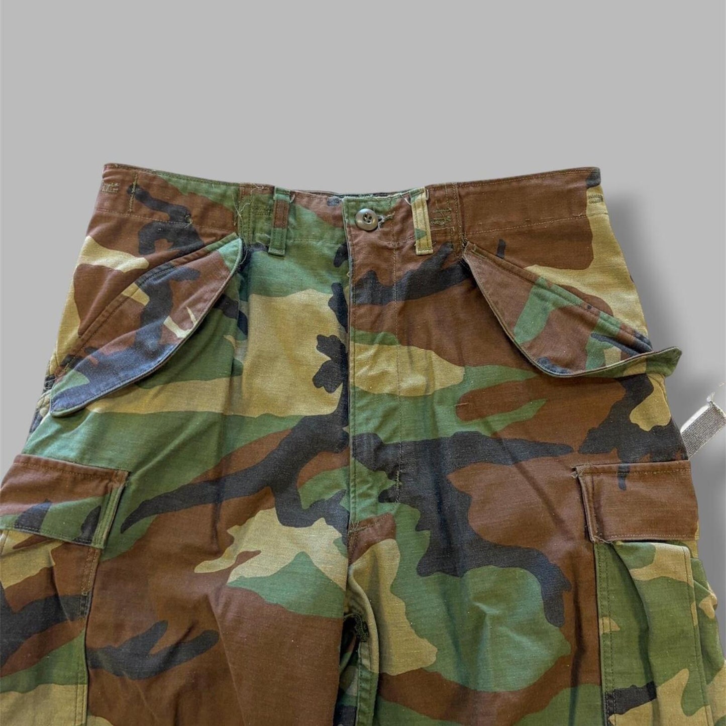 1970s Vietnam Era Camo Military Pants - 32