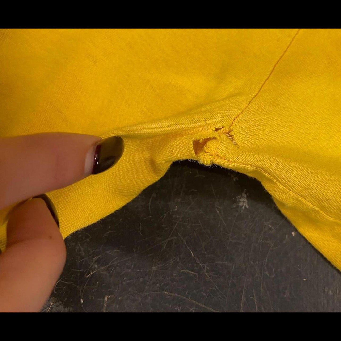 Vintage Yellow Adidas Tee - L