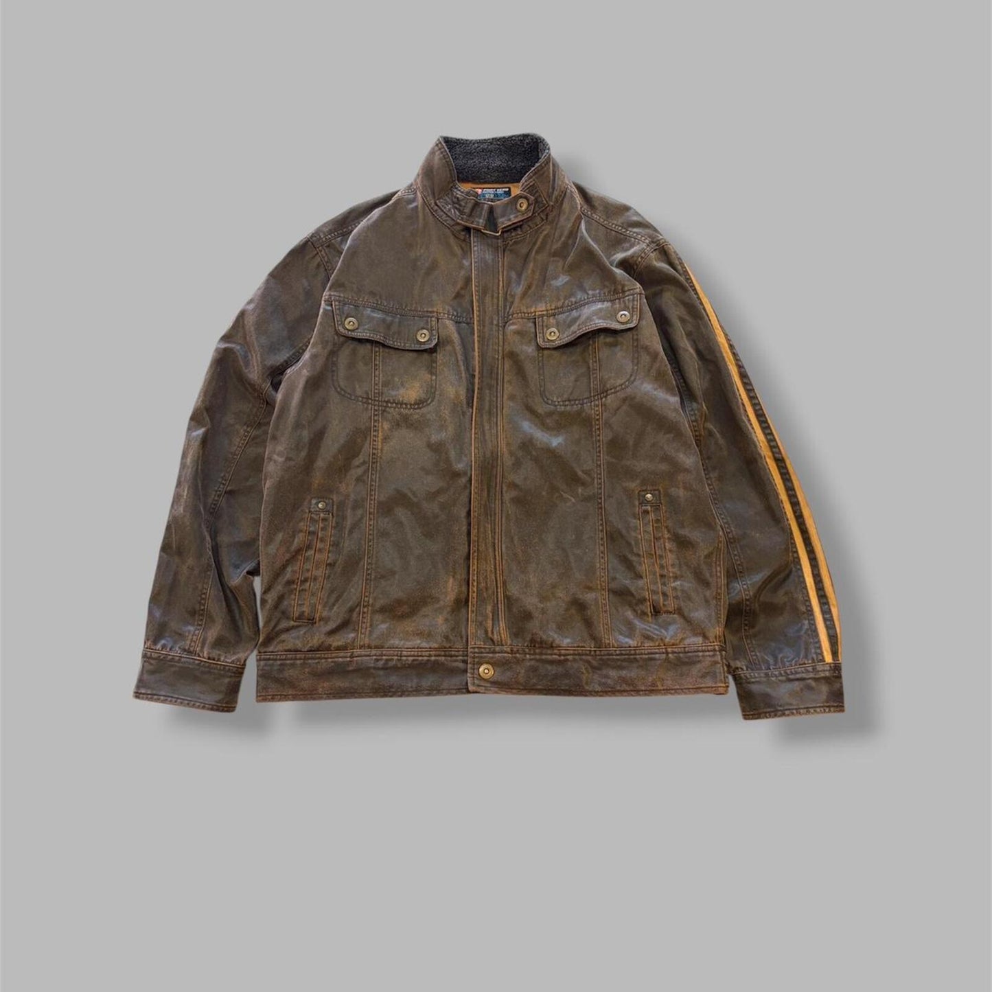 Y2K Point Zero Brown Jacket - XL