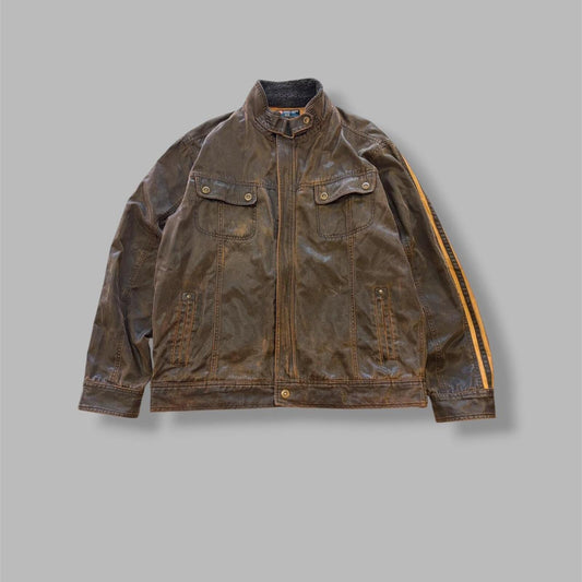 Y2K Point Zero Brown Jacket - XL