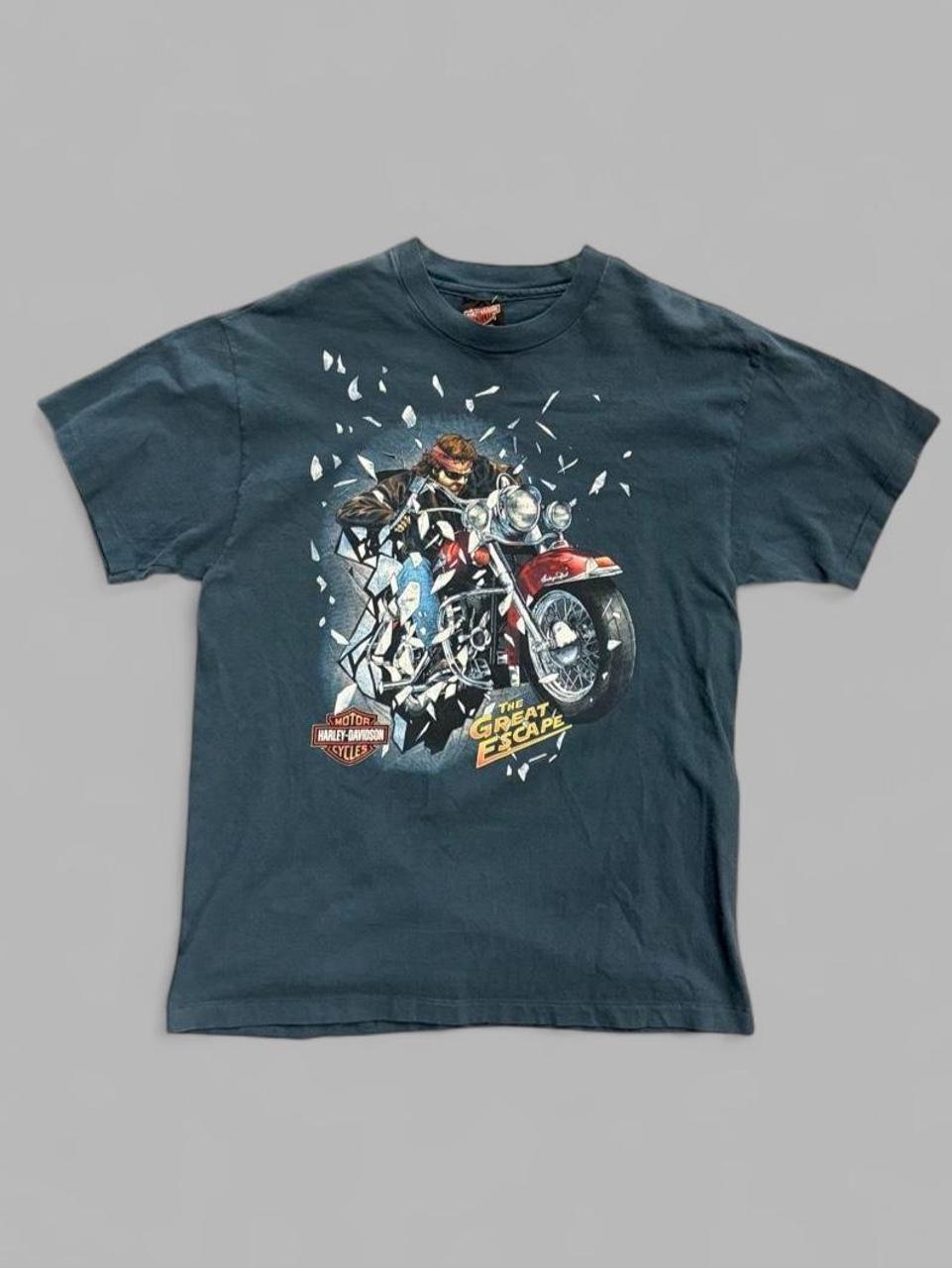 1995 Harley Davidson The Great Escape New York Tee - L