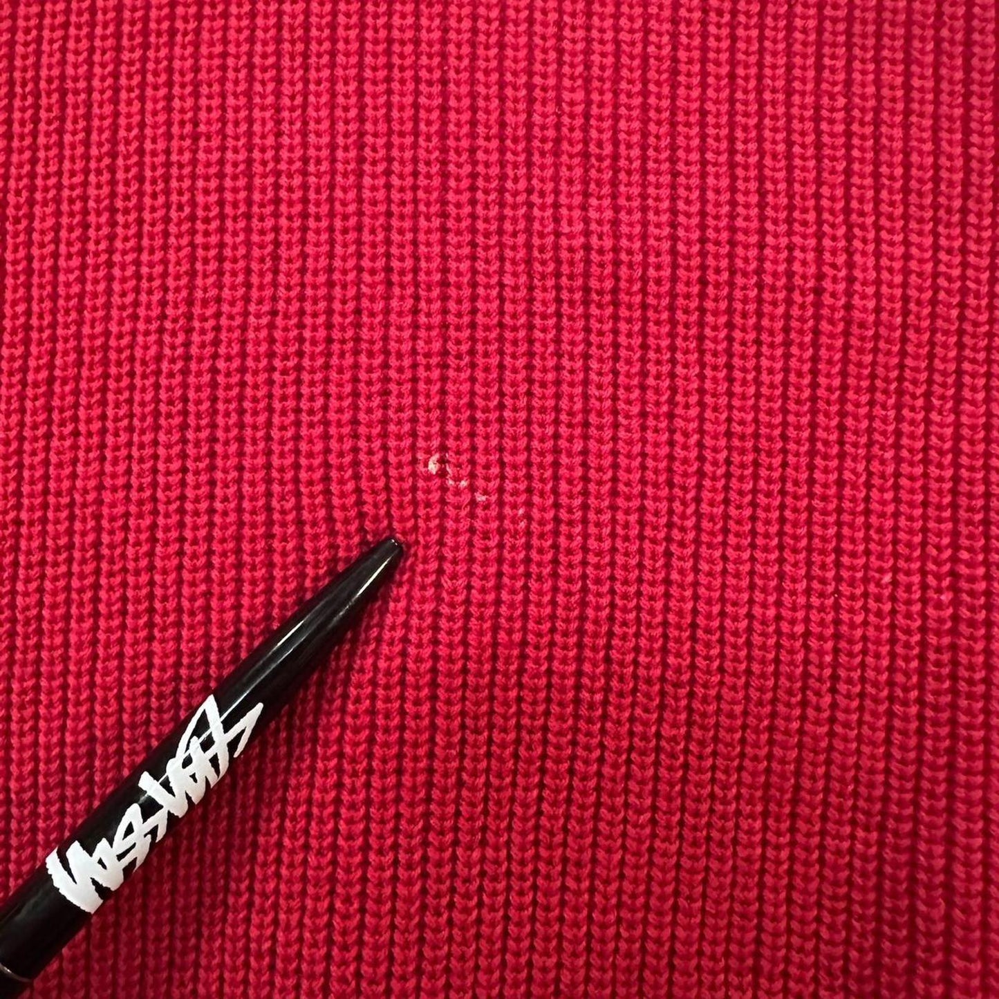 Vintage 90s Eddie Bauer 1/4 Button Red Knit - M