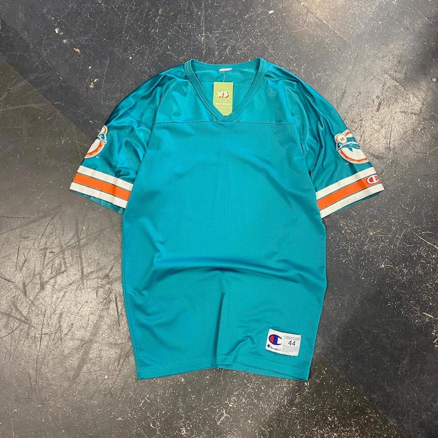 90s Champion Miami Dolphin NFL Jersey - L