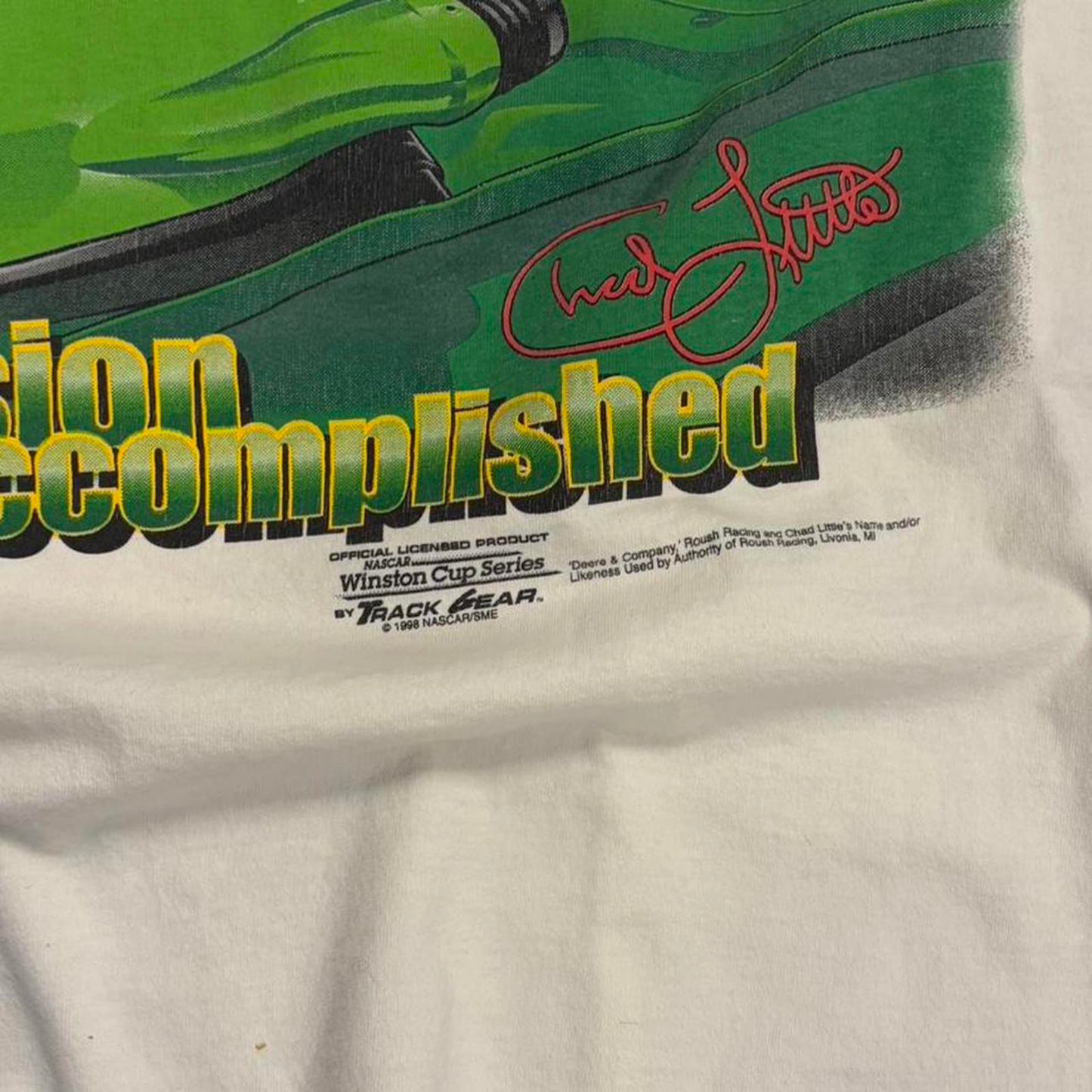1998 Chad Little Nascar John Deer Tee - L