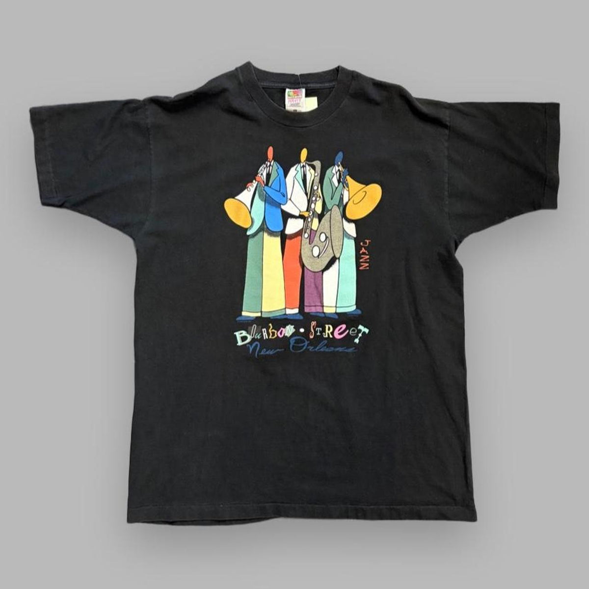 Vintage 1995 Bourbon Street New Orleans Jazz Tee - XL