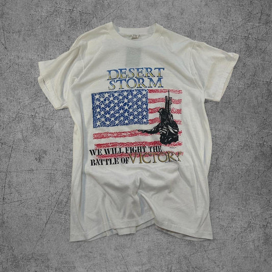 Vintage 1991 Desert Storm Victory Tee - XL