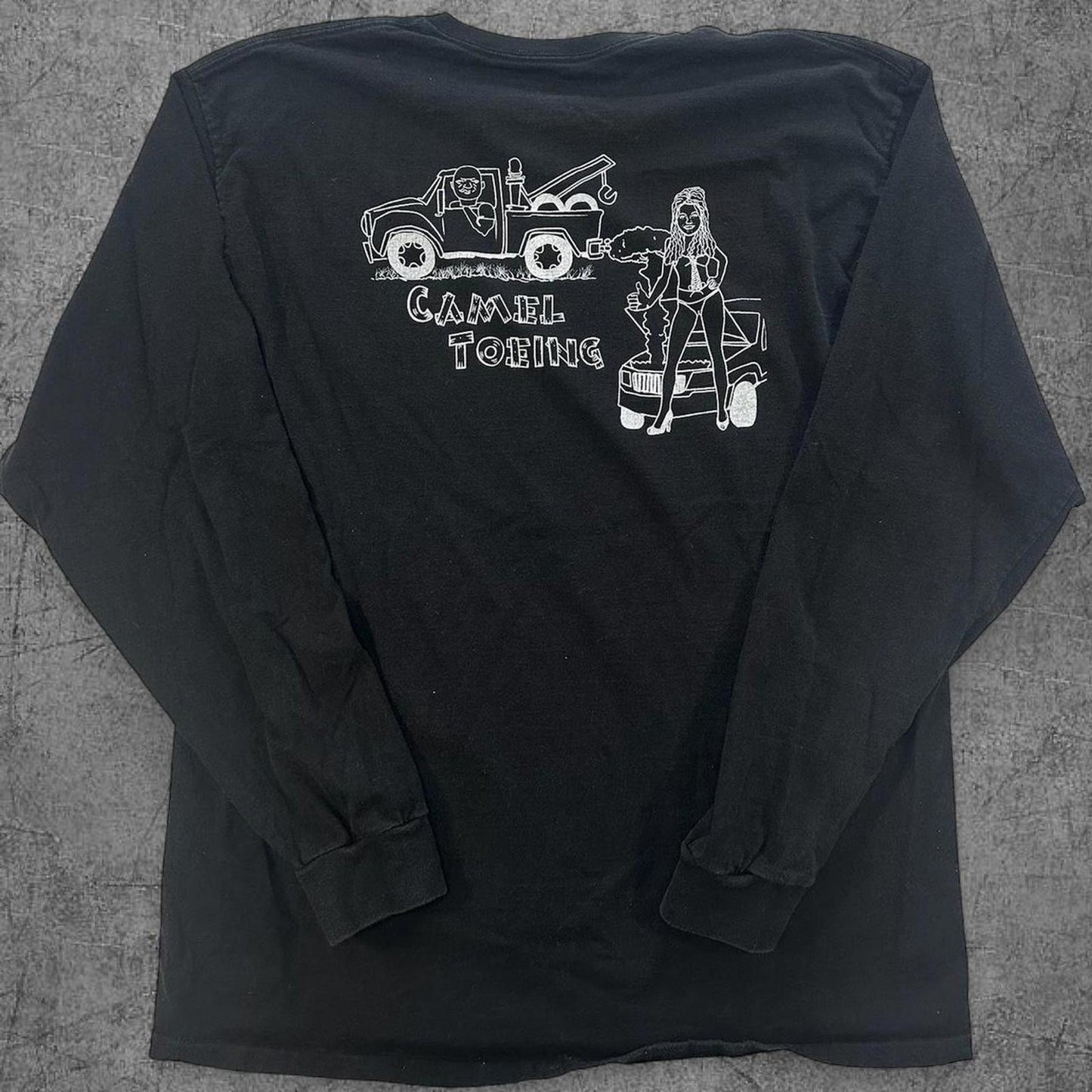 Camel Toe Towing Humour Long Sleeve - XL