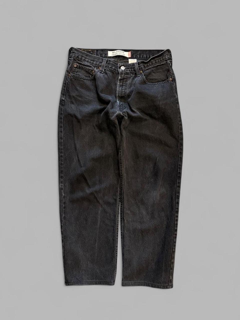 Y2K Black Loose Fit Levi 550 Jeans - 32