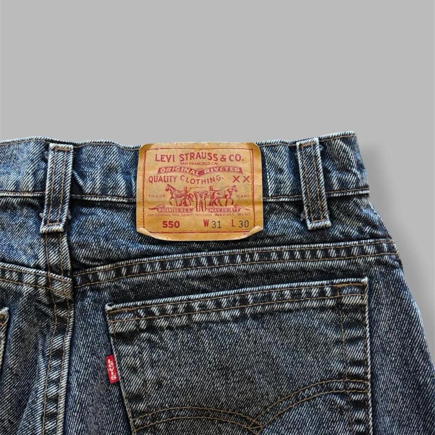 90s Acid Wash MiUSA Levis 550 jeans - 31