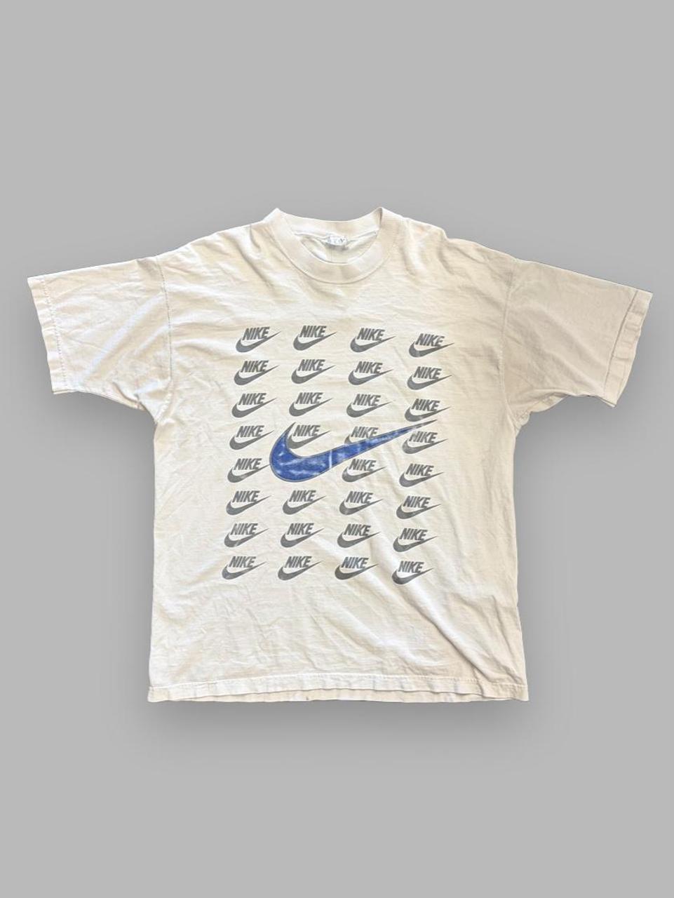 Vintage Nike Logo Repeat Bootleg Tee - XL