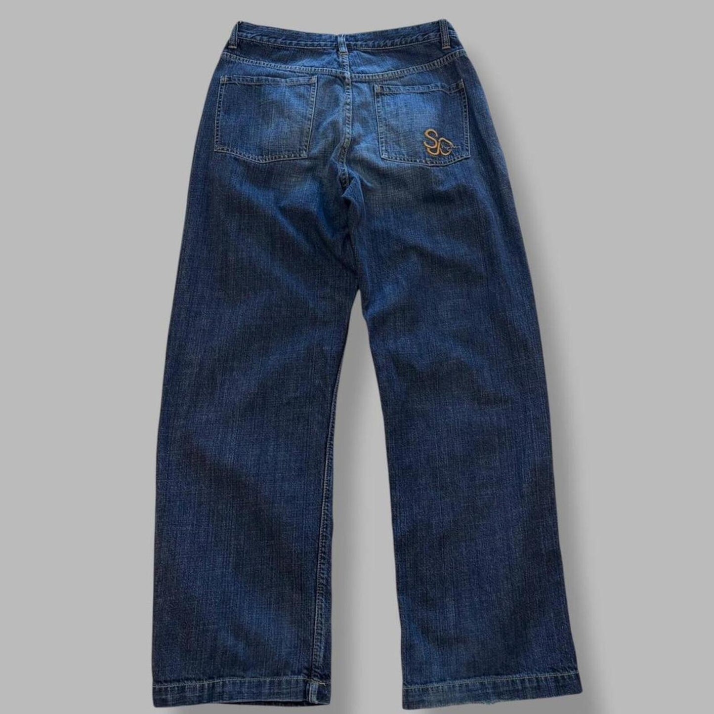 Y2K Sean John Dark Wash Baggy Jeans - 32