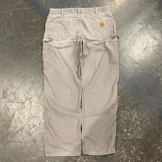 Grey Carhartt Loose Fit Work Pants - 38
