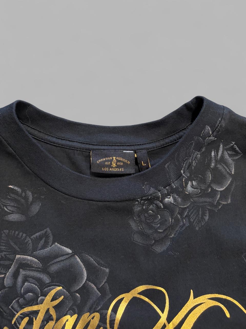 Y2K Christian Audigier Ed Hardy Tee - L