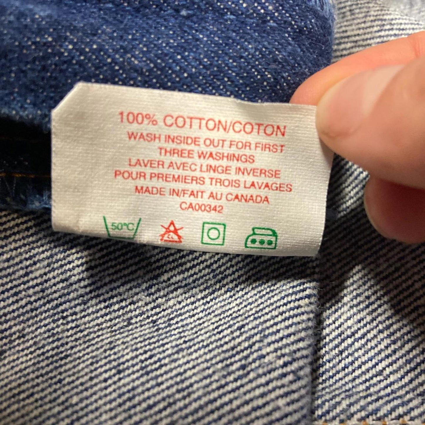 Vintage Dark Wash Levi Orange Tabs - 38